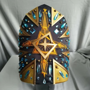 Mitra Inspired Majestic Black Mitre – Ghost Band Cosplay Accessory