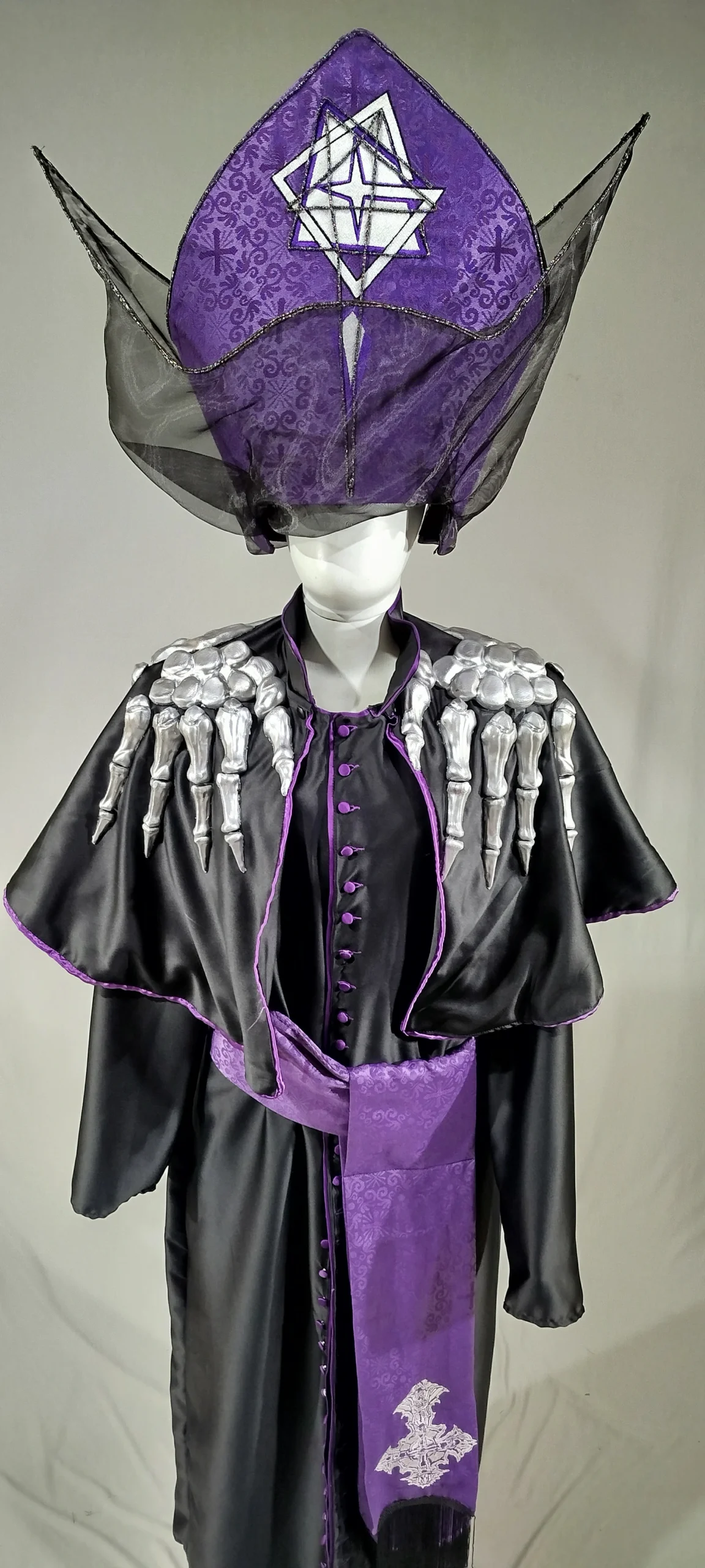 Mitre and Ceremonial Cassock Inspired by Perpetua Skeleta – Ghost Band Cosplay Costume