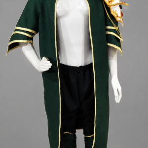Sleep Token costume: mask, feather-adorned long coat, pauldron, trousers, and shin guards – Sleep Token band cosplay outfit V1